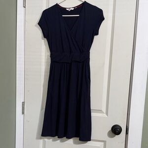 Boden Navy Midi Dress with pockets